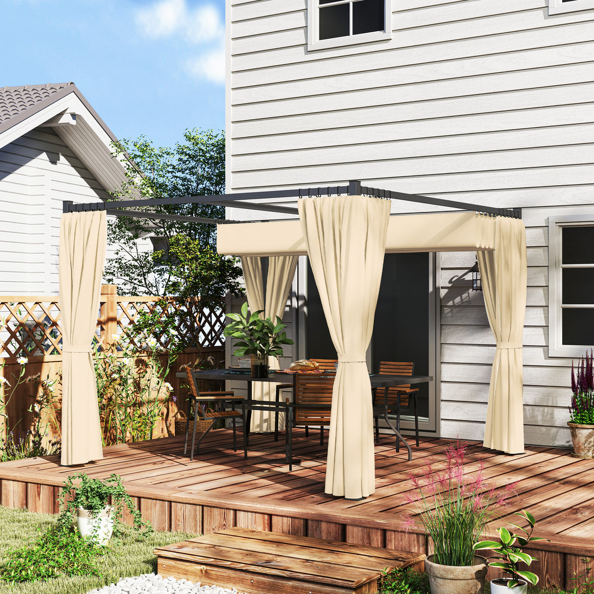 cortex-london-windsor-garden-shelter-retractable-canopy-privacy-curtains-charcoal-grey