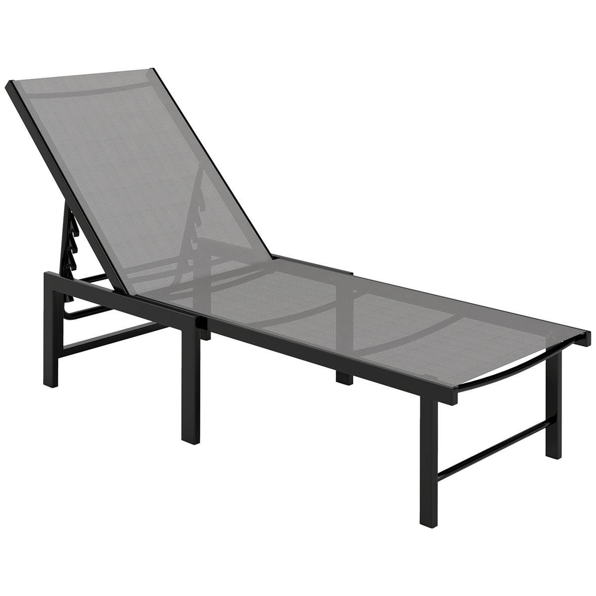 cortex-london-york-five-level-reclining-sun-lounger-black-grey