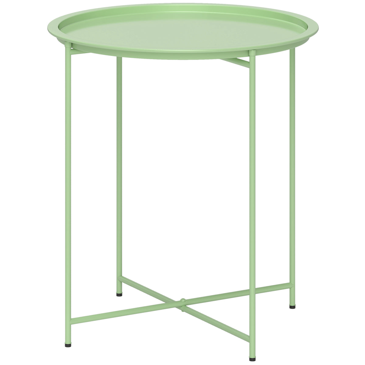 cortex-london-bath-round-steel-garden-side-table-removable-tray-black