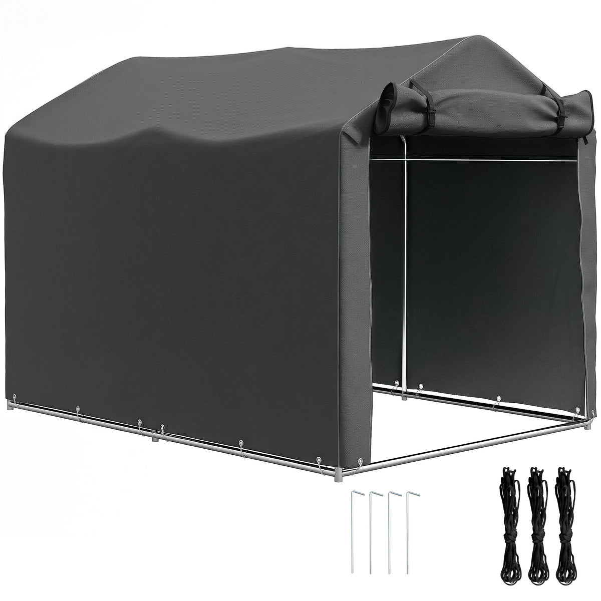 cortex-london-windsor-black-garden-tool-storage-shed-galvanised-metal-pe-fabric
