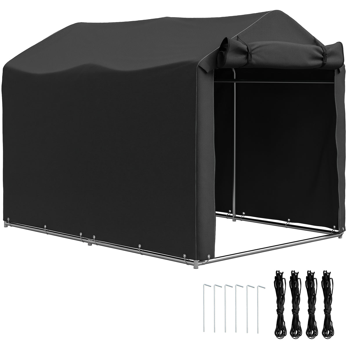 cortex-london-windsor-black-garden-tool-storage-shed-galvanised-metal-pe-fabric
