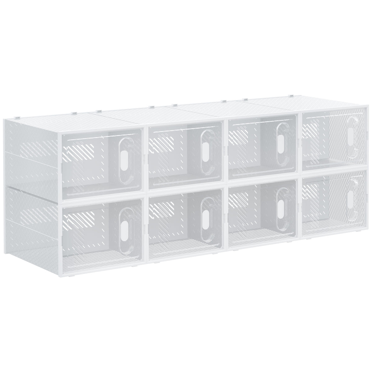 cortex-london-windsor-clear-stackable-shoe-storage-boxes-set-of-8