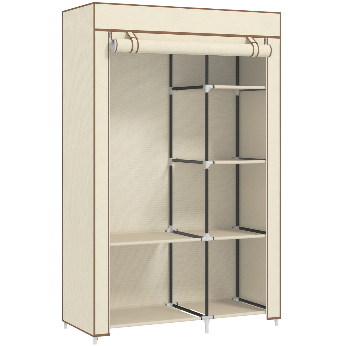 cortex-london-kensington-dark-grey-fabric-wardrobe-shelves-hanging-rail