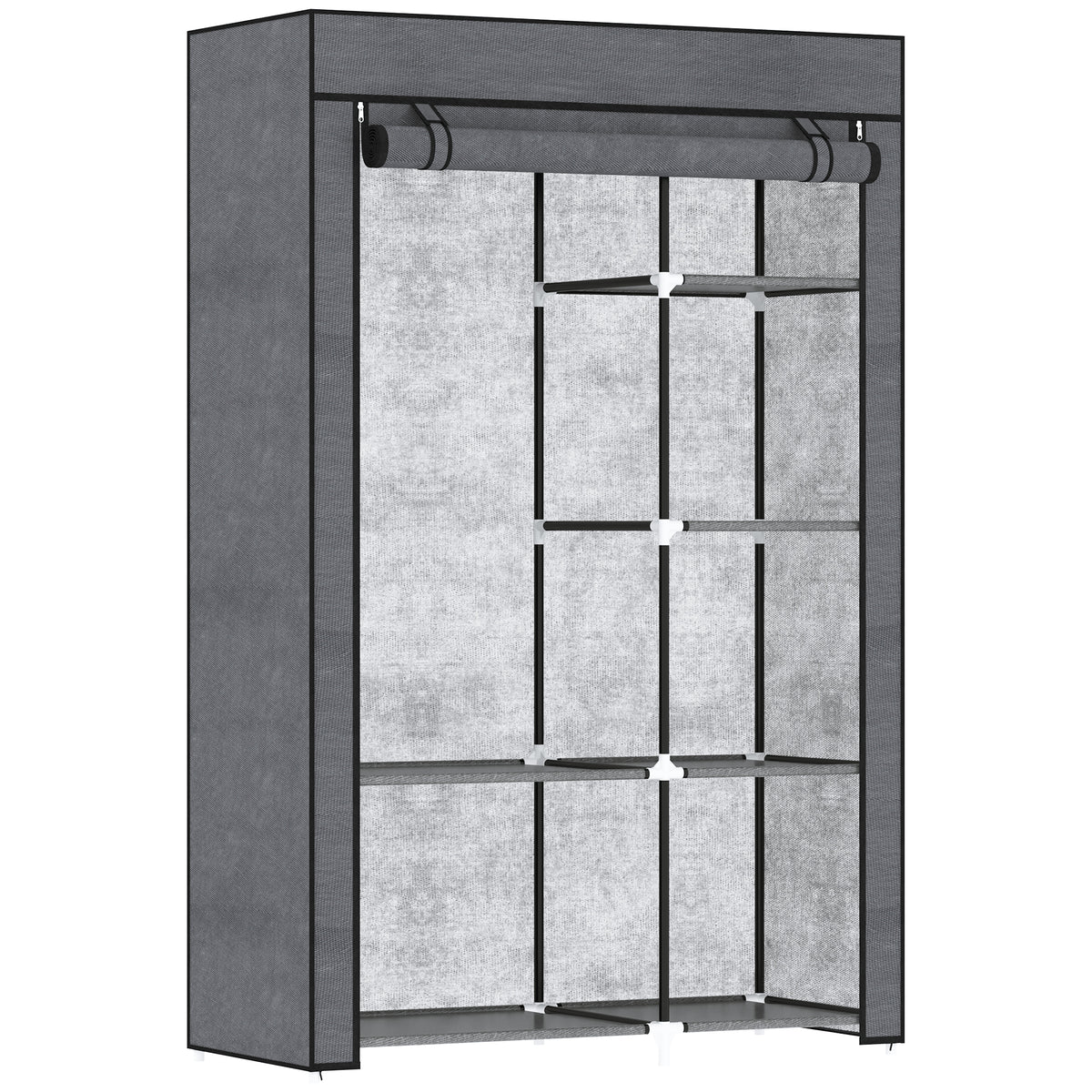 cortex-london-kensington-dark-grey-fabric-wardrobe-shelves-hanging-rail