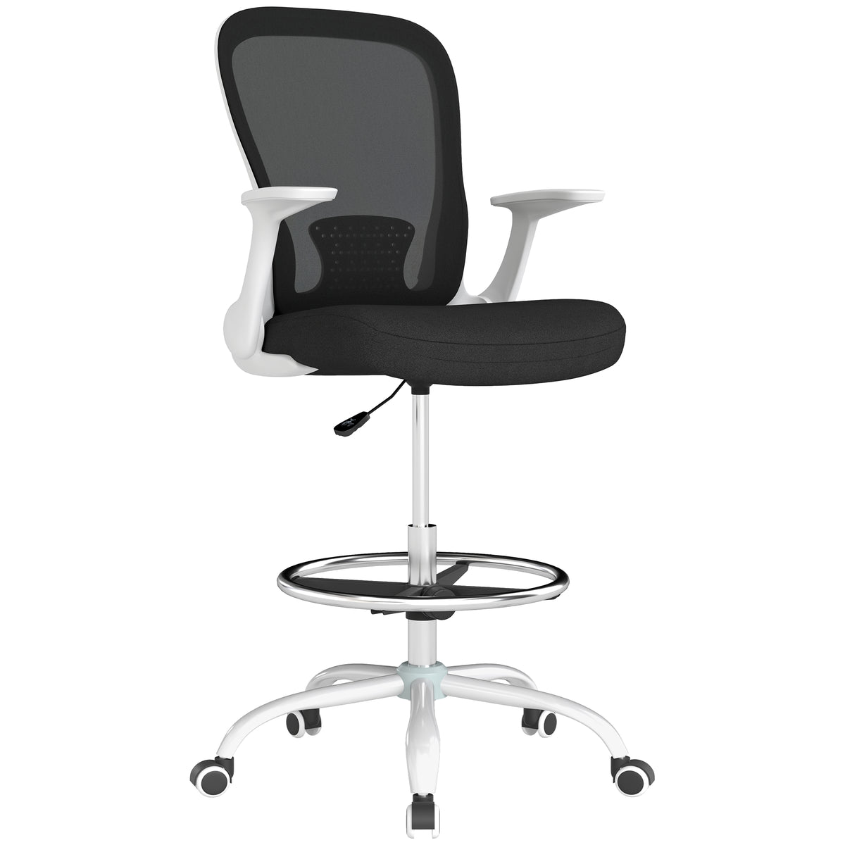 cortex-london-windsor-mesh-draughtsman-chair-black-white