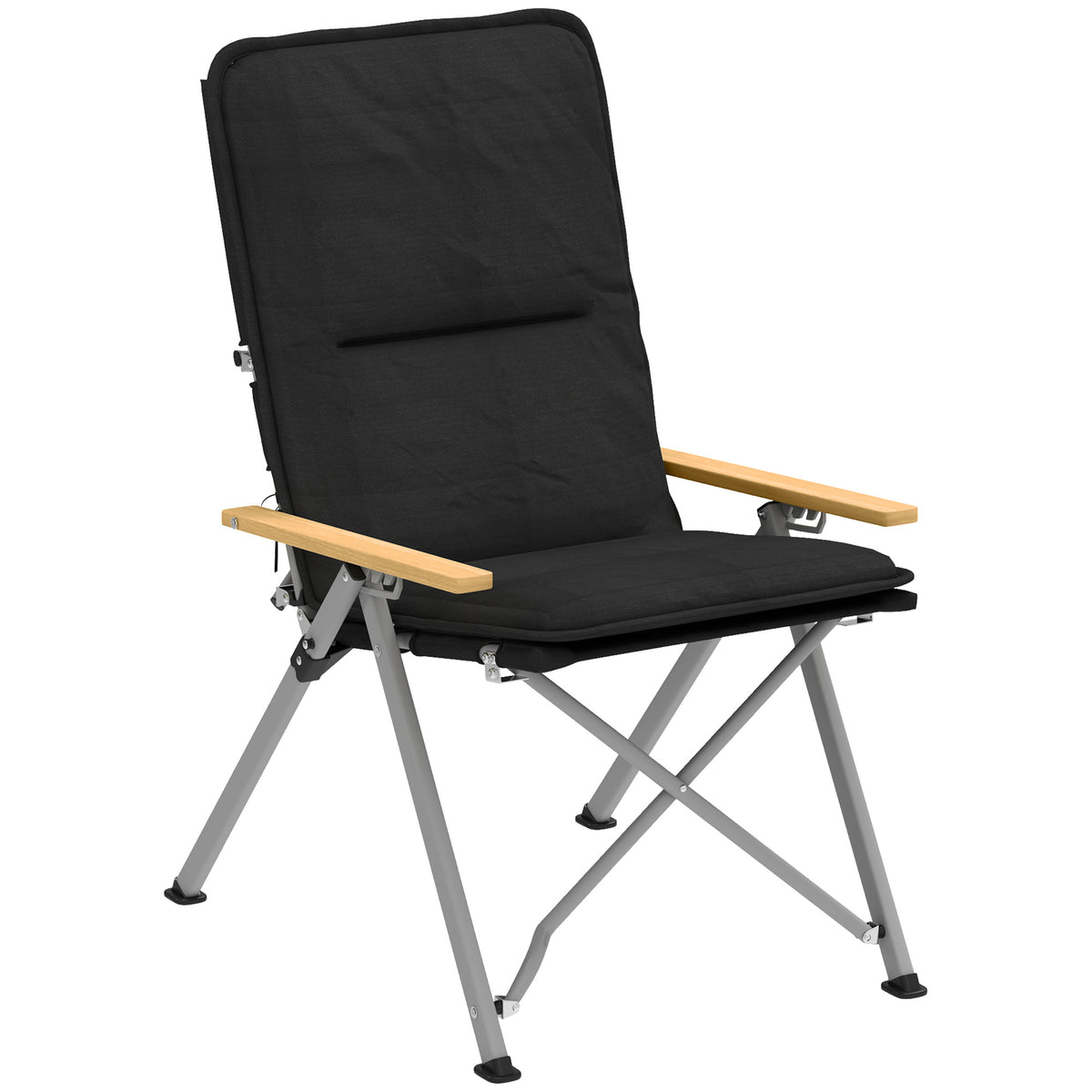 cortex-london-windsor-padded-outdoor-folding-recliner-chair-black