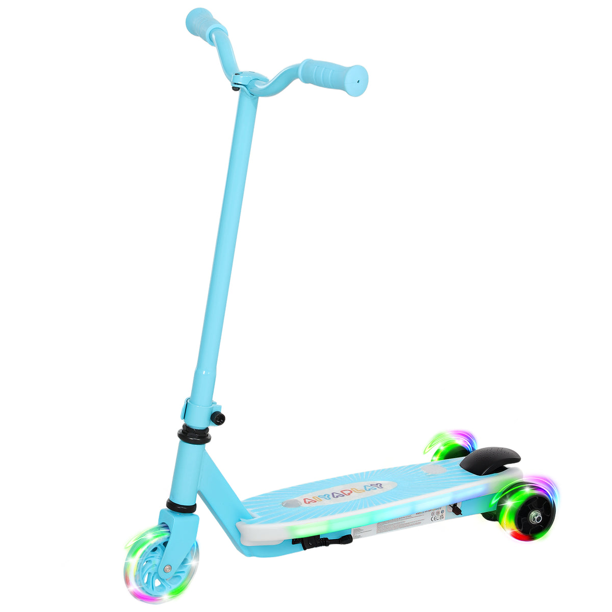cortex-london-windsor-kids-electric-scooter-with-auxiliary-wheels-blue
