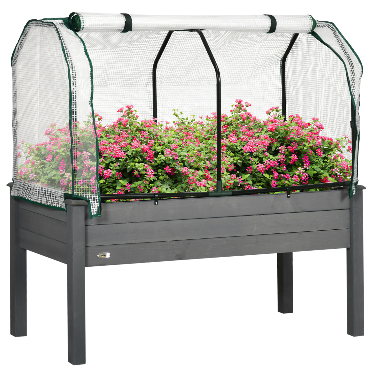 cortex-london-windsor-raised-garden-bed-pe-cover-dark-grey