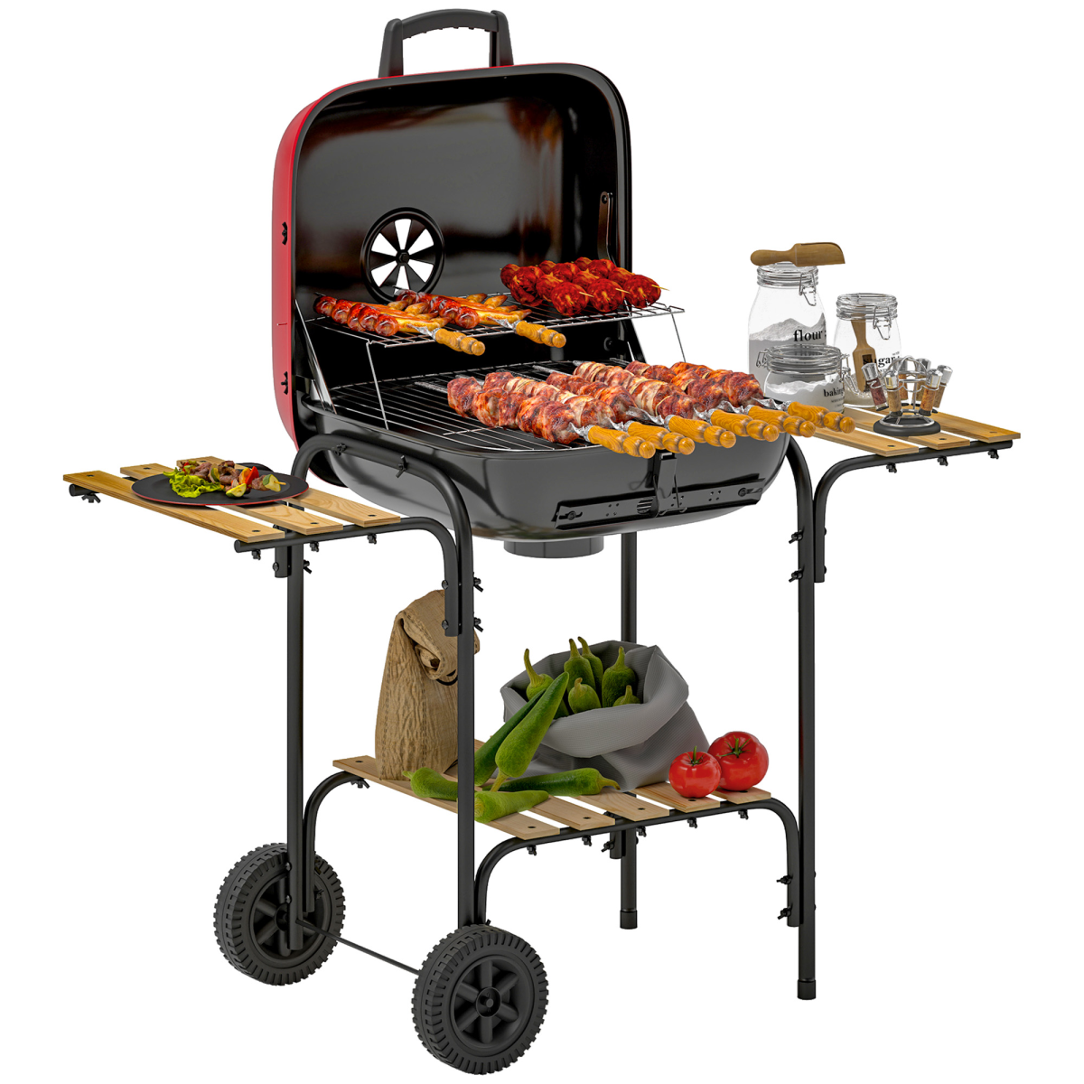 cortex-london-windsor-portable-charcoal-barbecue-grill-black-steel-fir-wood