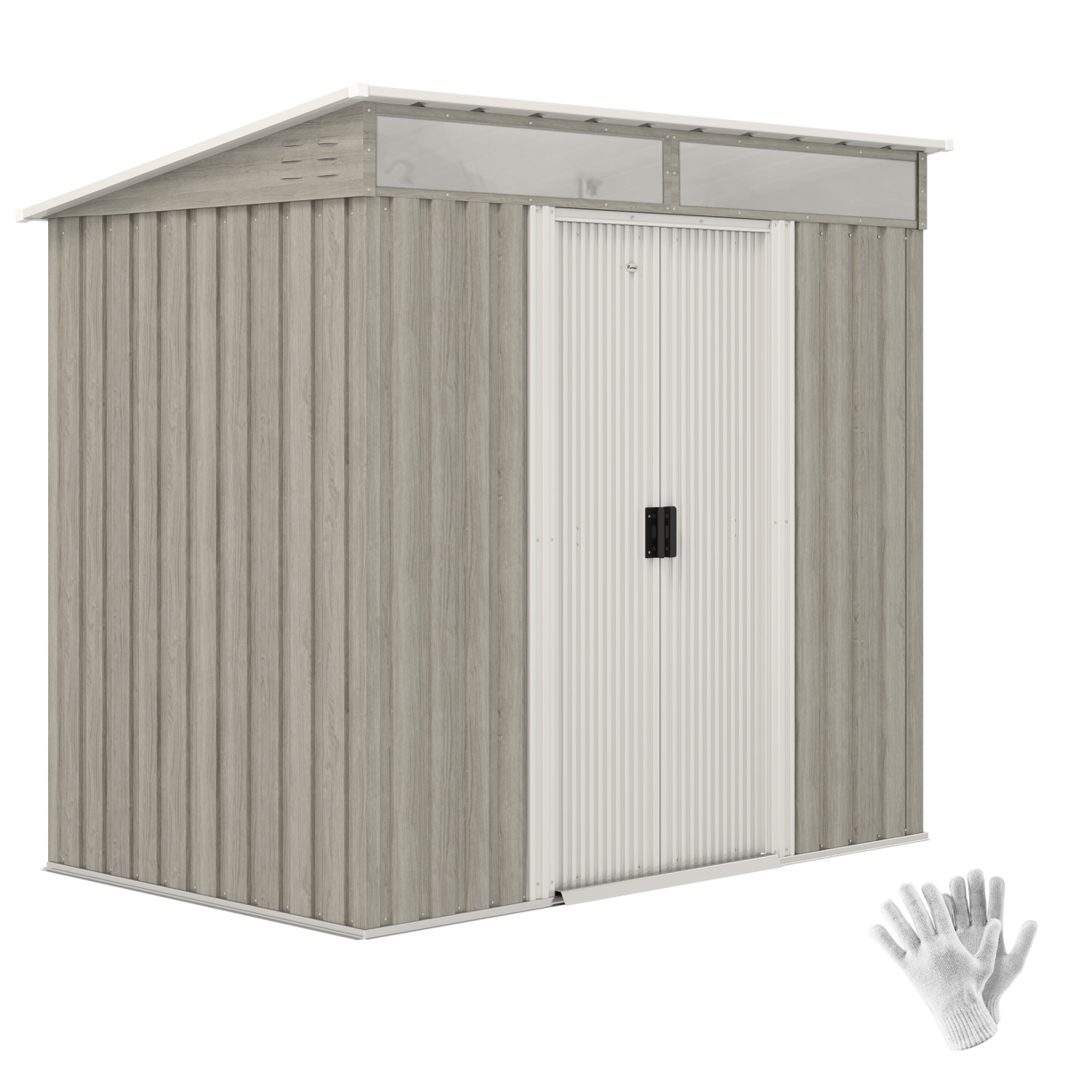 kensington-lockable-metal-garden-shed-cortex-london-light-grey-wood-effect