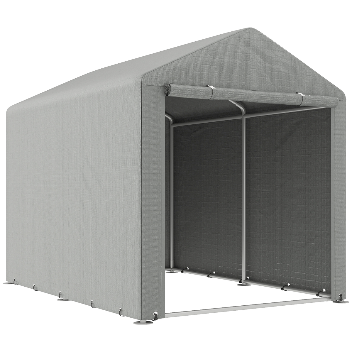 cortex-london-york-portable-garden-storage-shed-tent-light-grey