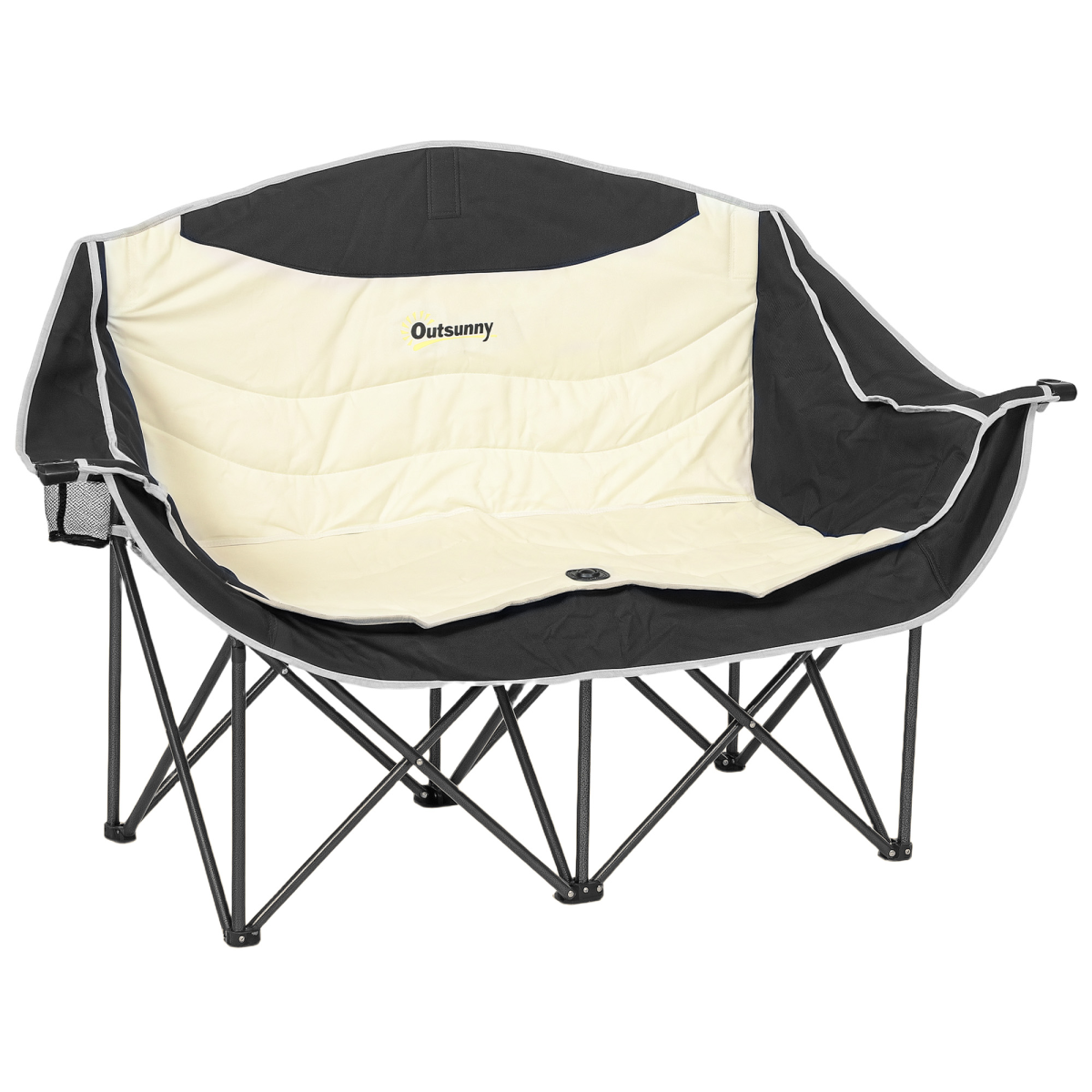 cortex-london-bath-double-camping-chair-green-padded-seats-armrests-cup-holders