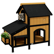 cortex-london-kensington-wooden-outdoor-cat-house-flower-box