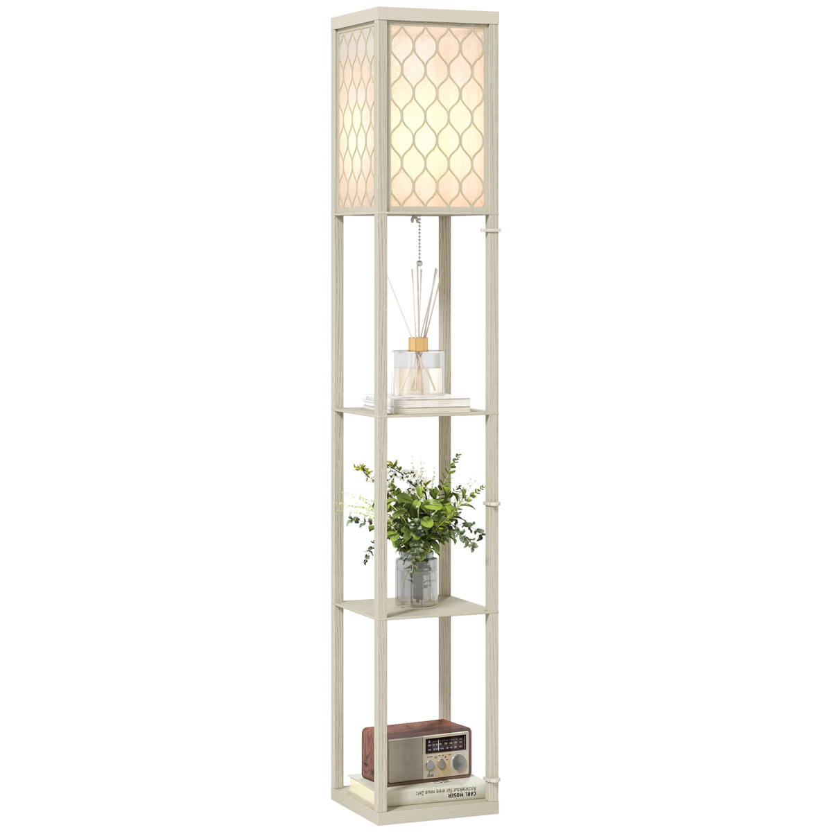 cortex-london-york-oak-white-honeycomb-shelf-floor-lamp