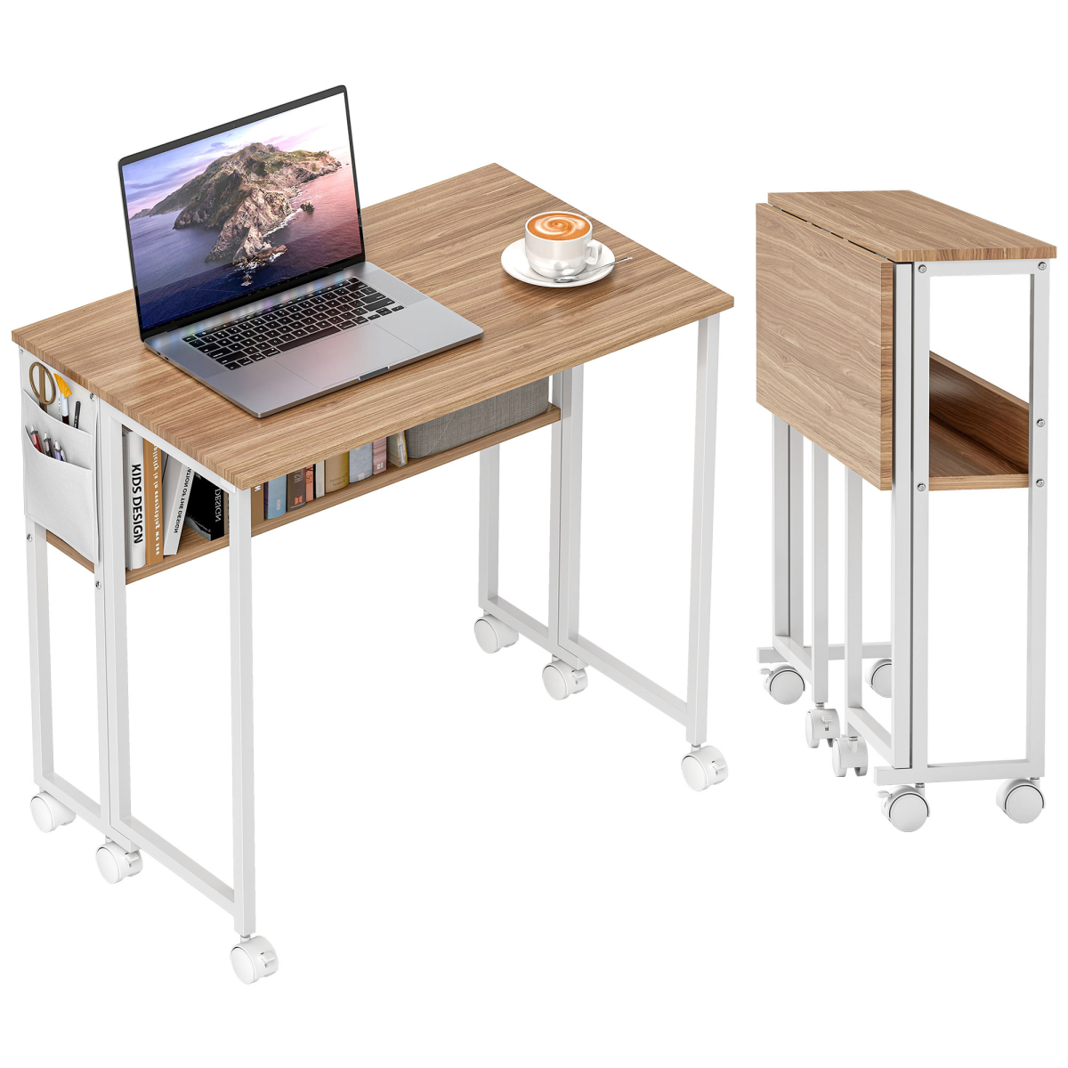 cortex-london-york-80-cm-foldable-computer-desk-on-wheels-natural-wood-finish-white