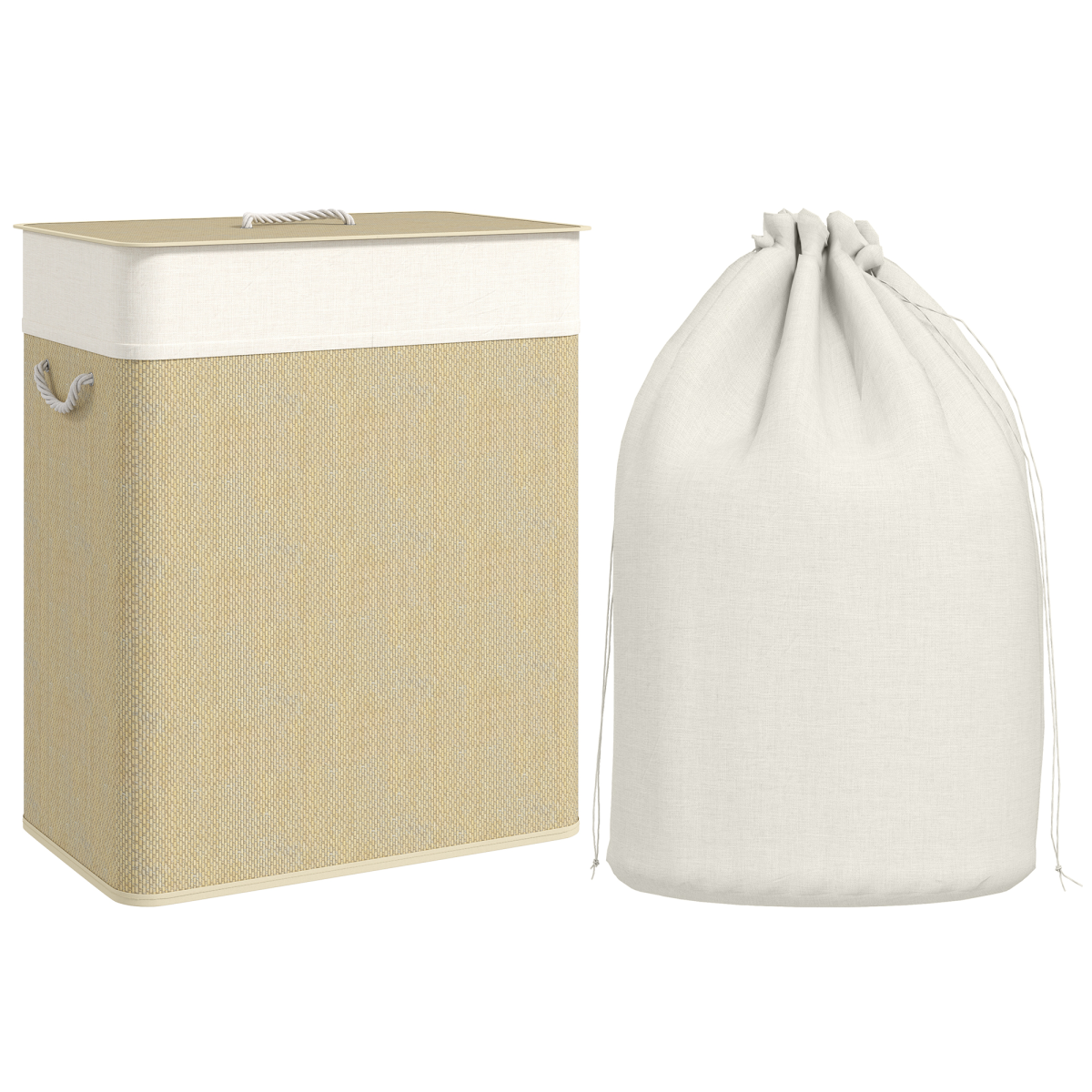 cortex-london-homcom-100l-bamboo-laundry-basket-with-lid-brown-cream-white