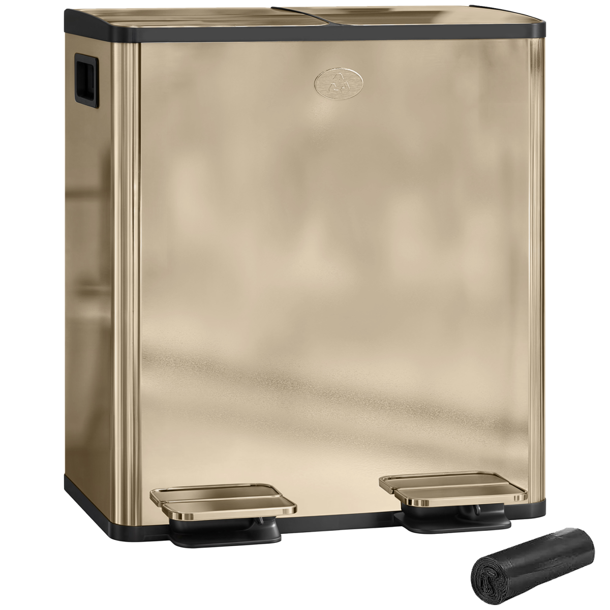cortex-london-windsor-dual-kitchen-recycling-pedal-bin-2-x-20l-glossy-black