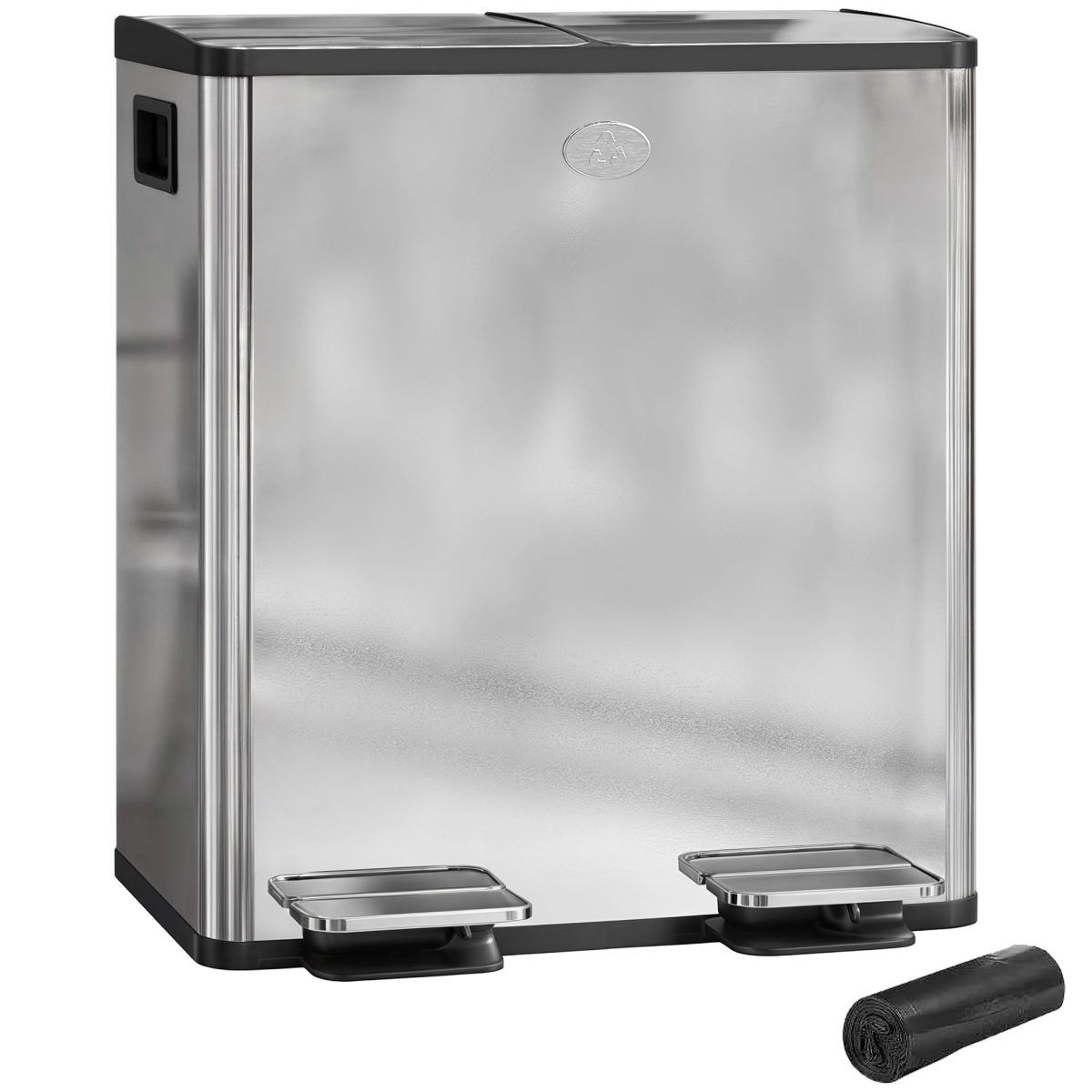 cortex-london-windsor-dual-kitchen-recycling-pedal-bin-2-x-20l-glossy-black