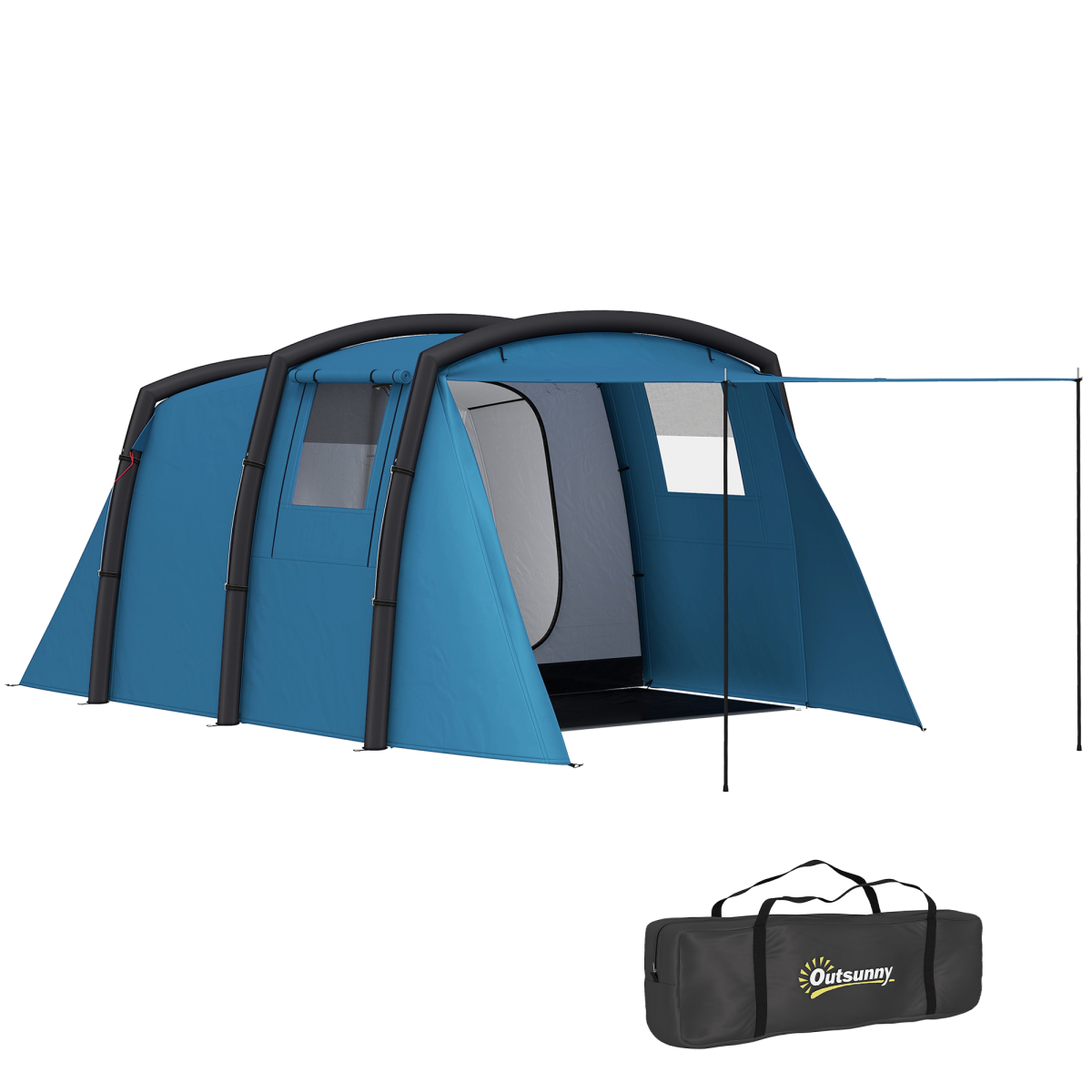 cortex-london-windsor-outsunny-inflatable-tunnel-tent-four-person-blue