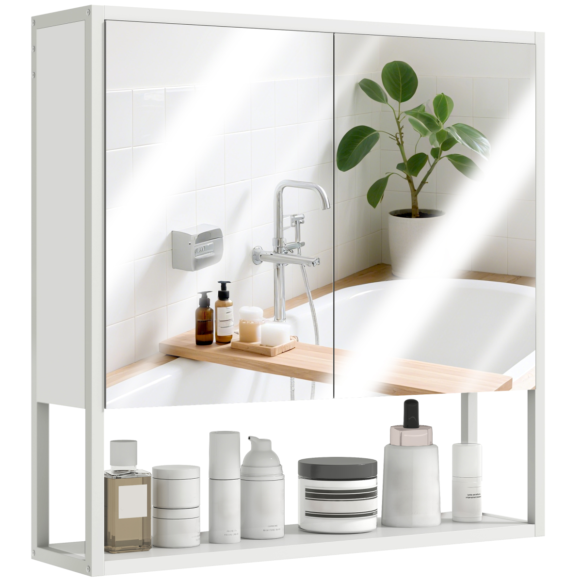 cortex-london-york-white-industrial-mirrored-bathroom-cabinet