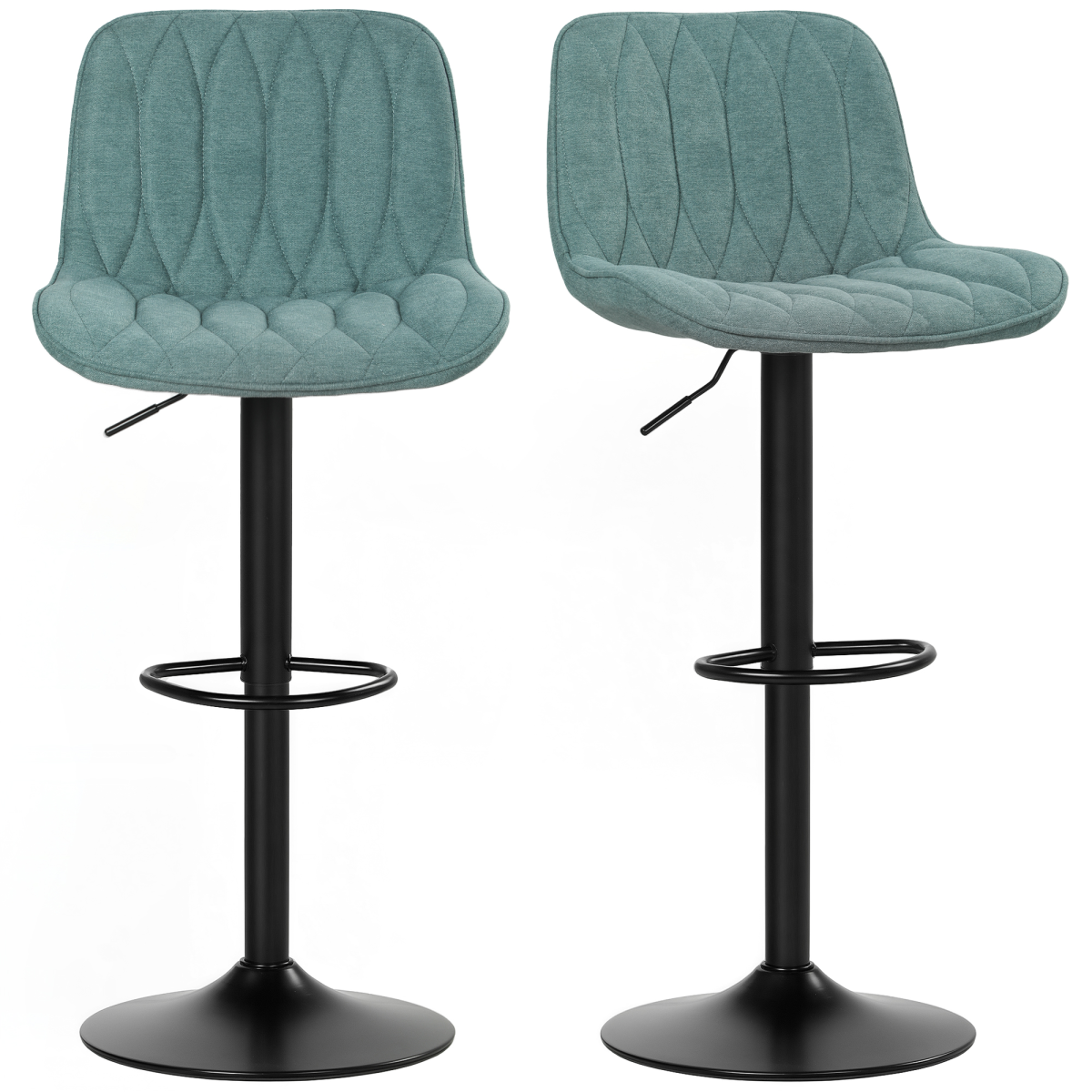 cortex-london-york-modern-adjustable-linen-look-bar-stools-set-of-2-brown-black