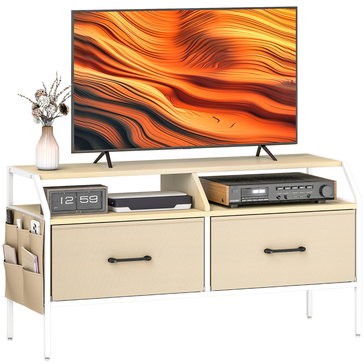 cortex-london-york-rustic-brown-tv-stand-cabinet-two-foldable-drawers