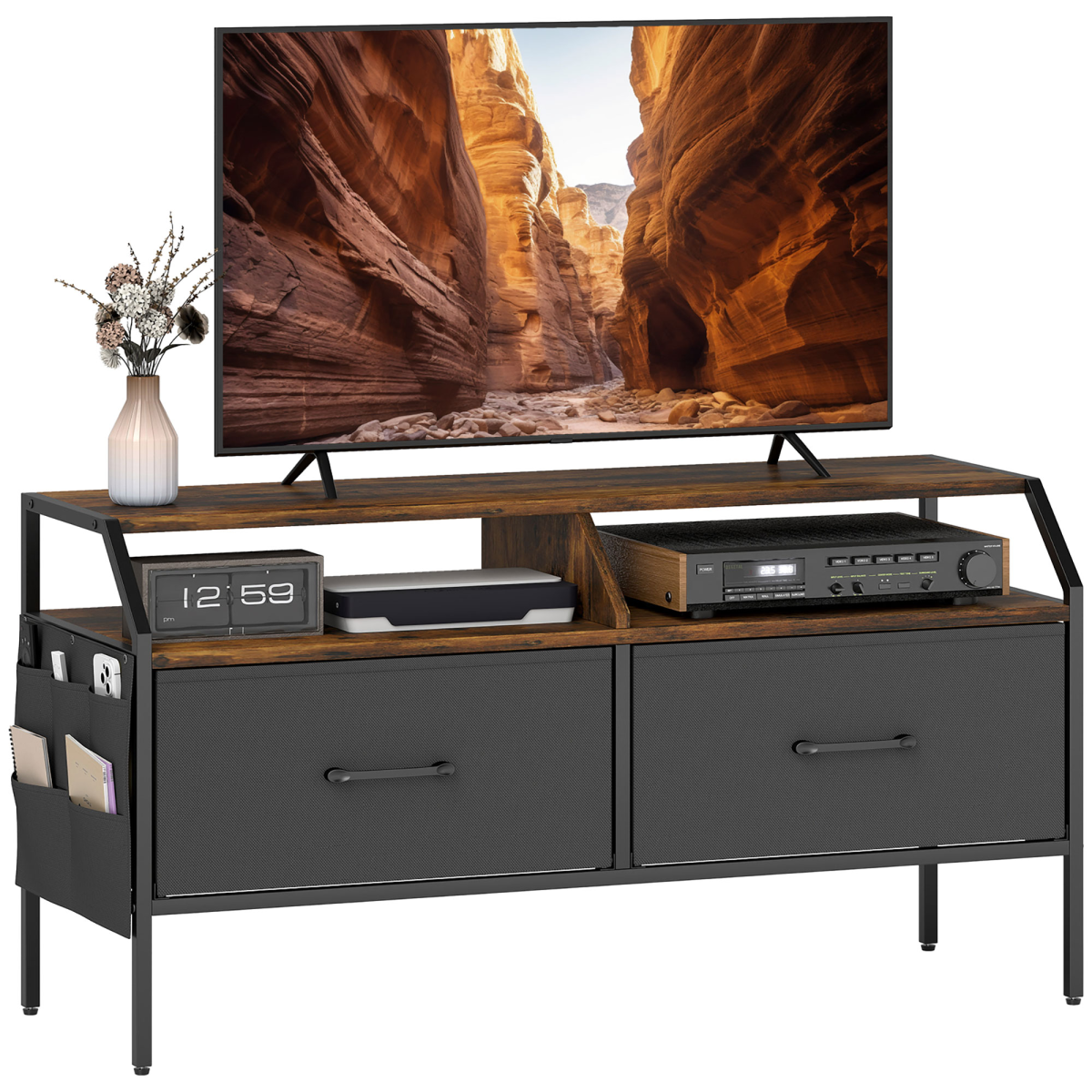 cortex-london-york-rustic-brown-tv-stand-cabinet-two-foldable-drawers