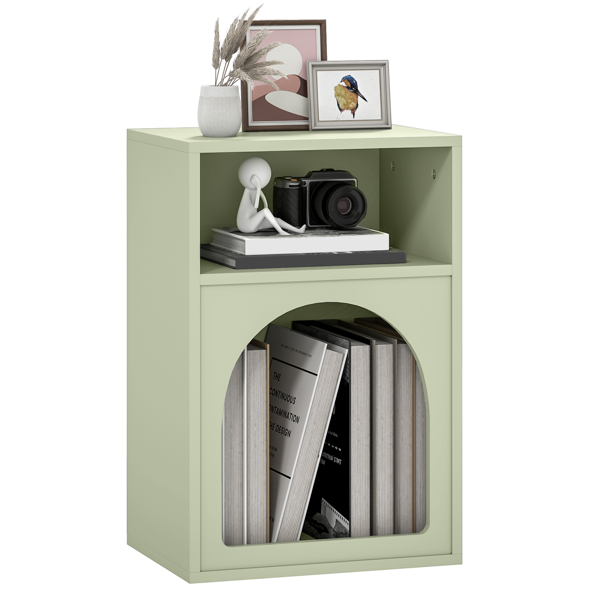 cortex-london-kensington-arch-bedside-table-light-green-mdf
