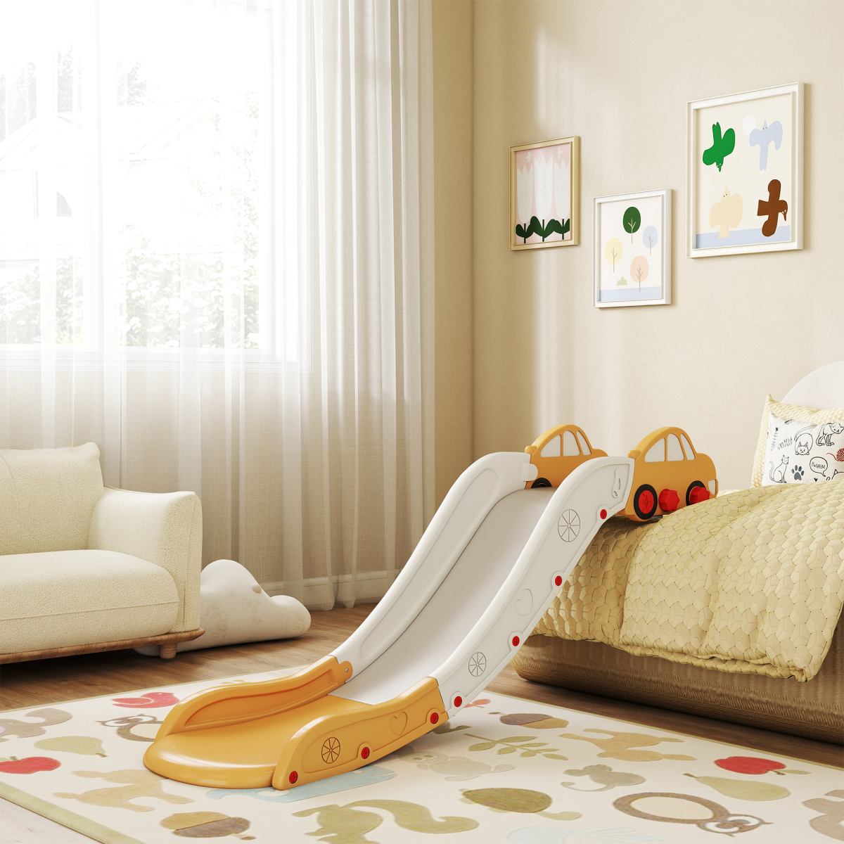cortex-london-york-kids-bed-sofa-slide-grey-hdpe