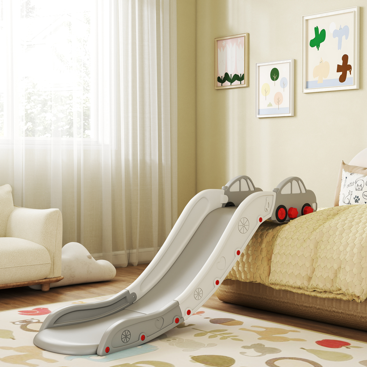 cortex-london-york-kids-bed-sofa-slide-grey-hdpe