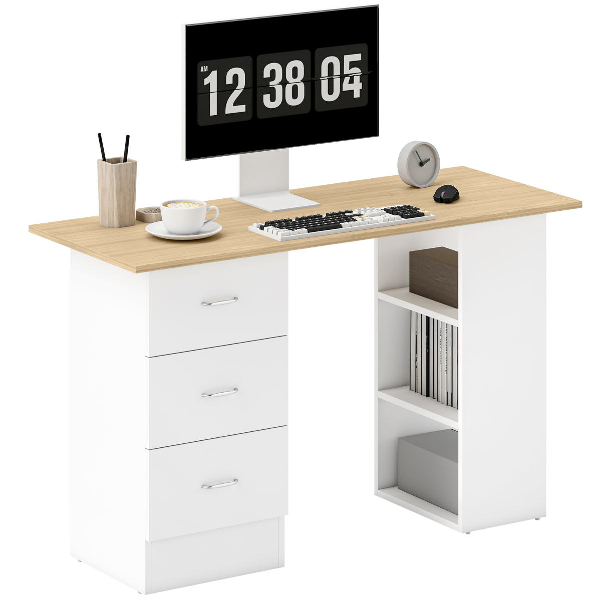 cortex-london-york-grey-mdf-computer-desk-with-drawers-and-shelves