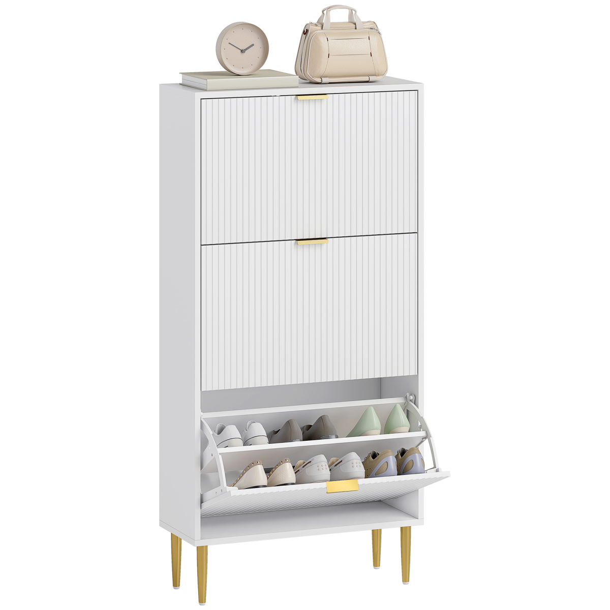 cortex-london-york-fluted-shoe-storage-cabinet-black