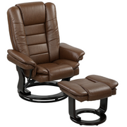 cortex-london-windsor-pu-leather-swivel-recliner-footrest-set-dark-brown