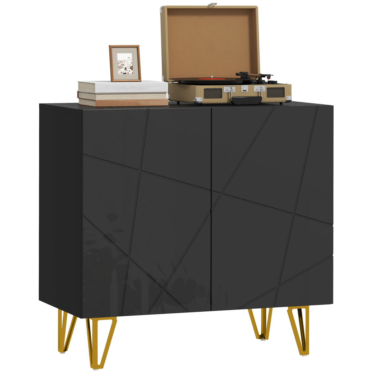 cortex-london-windsor-black-and-gold-storage-sideboard-adjustable-shelf