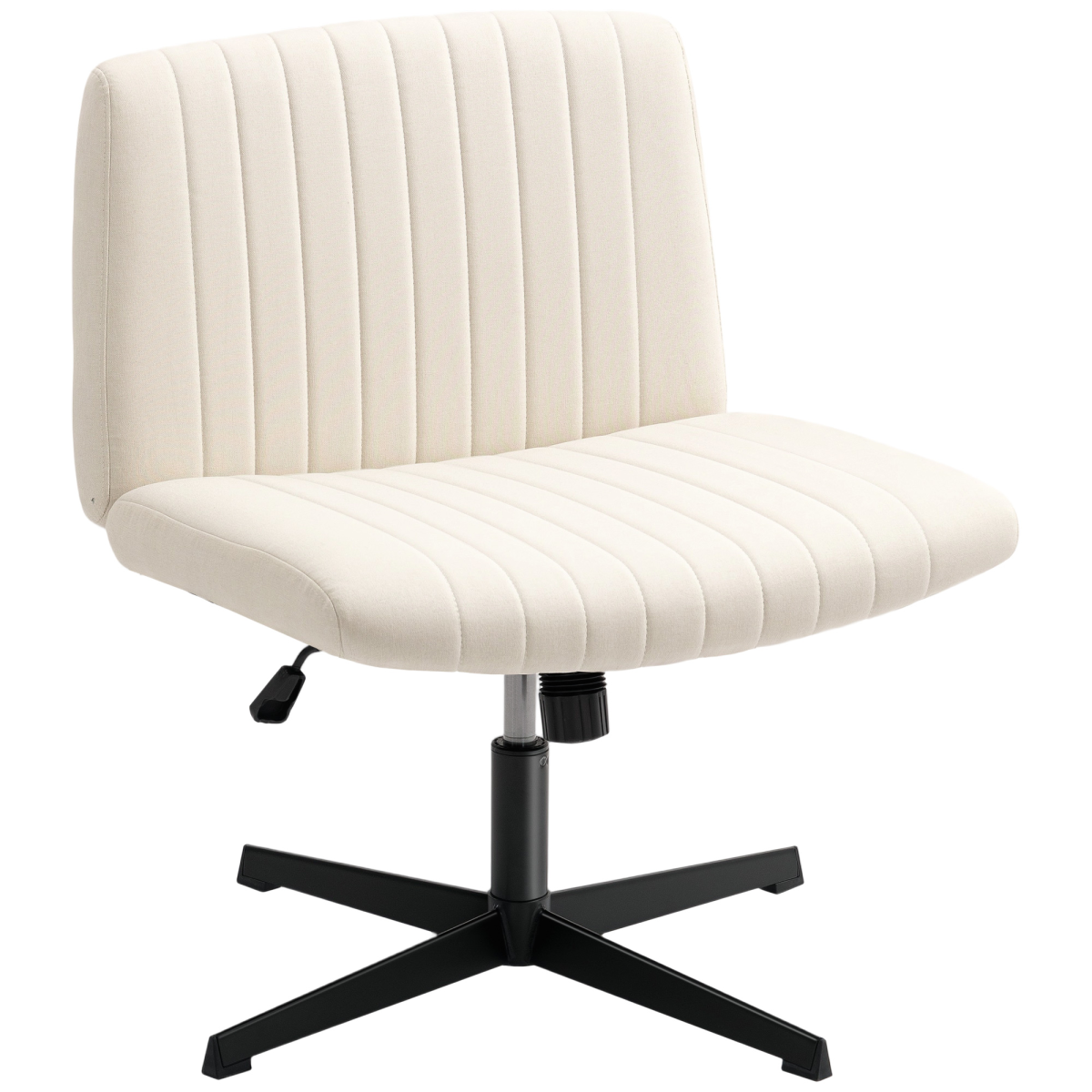 cortex-london-bristol-linen-cross-legged-office-chair-black