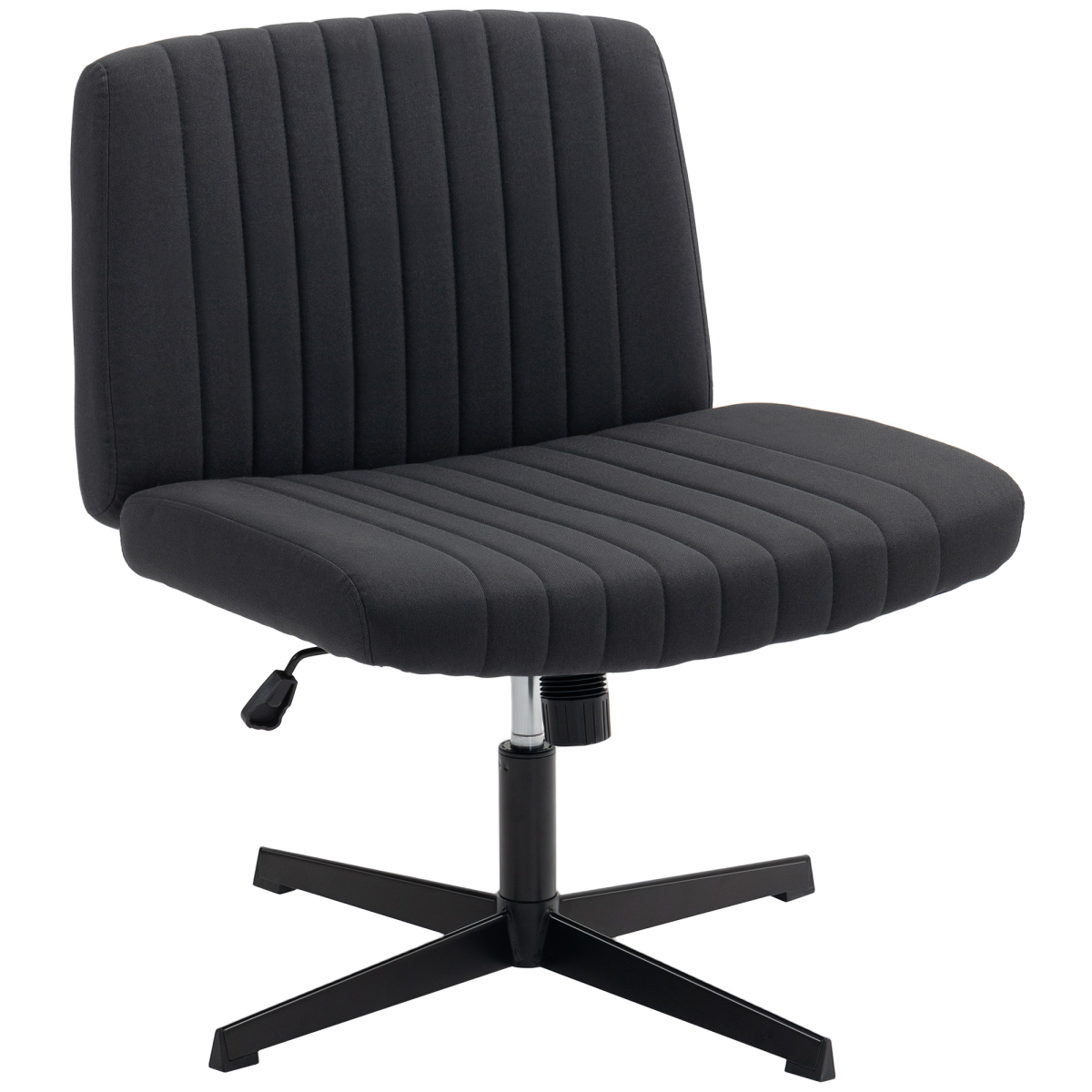 cortex-london-bristol-linen-cross-legged-office-chair-black