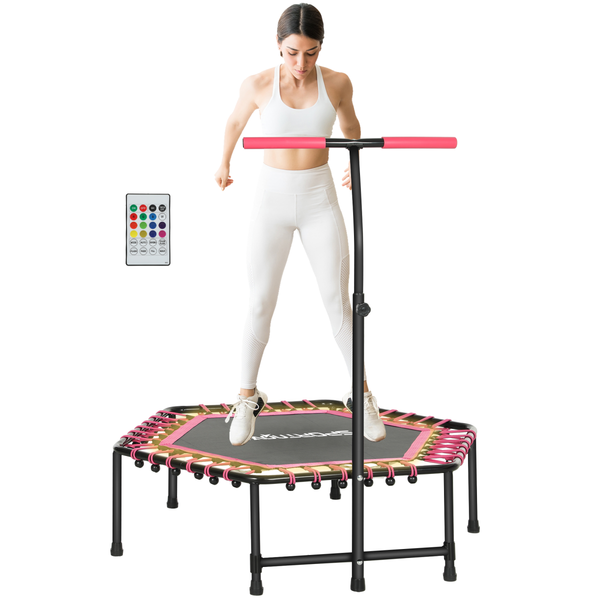 cortex-london-windsor-45-led-fitness-trampoline-adjustable-handle-blue