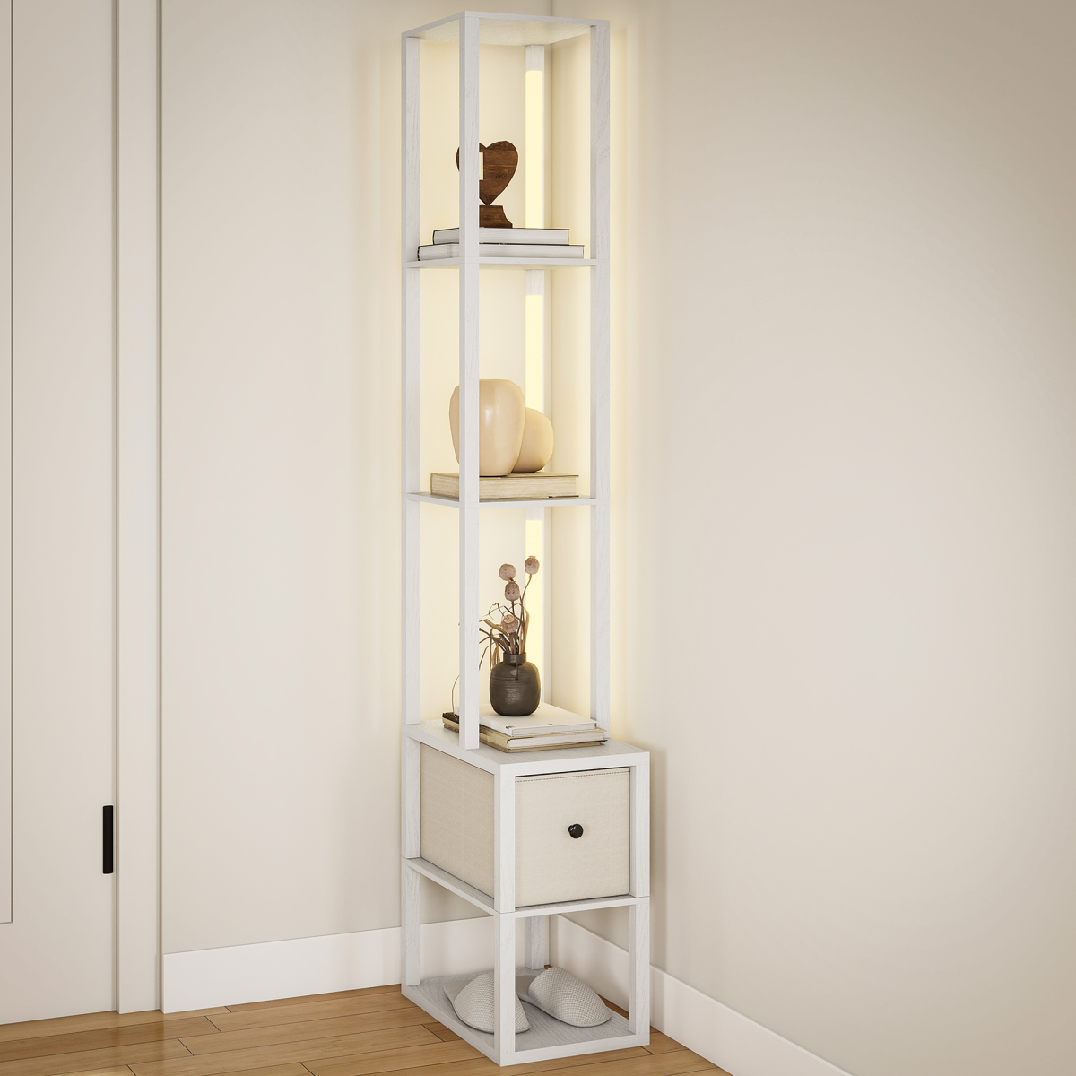 cortex-london-windsor-oak-led-floor-lamp-with-shelves-and-fabric-drawer