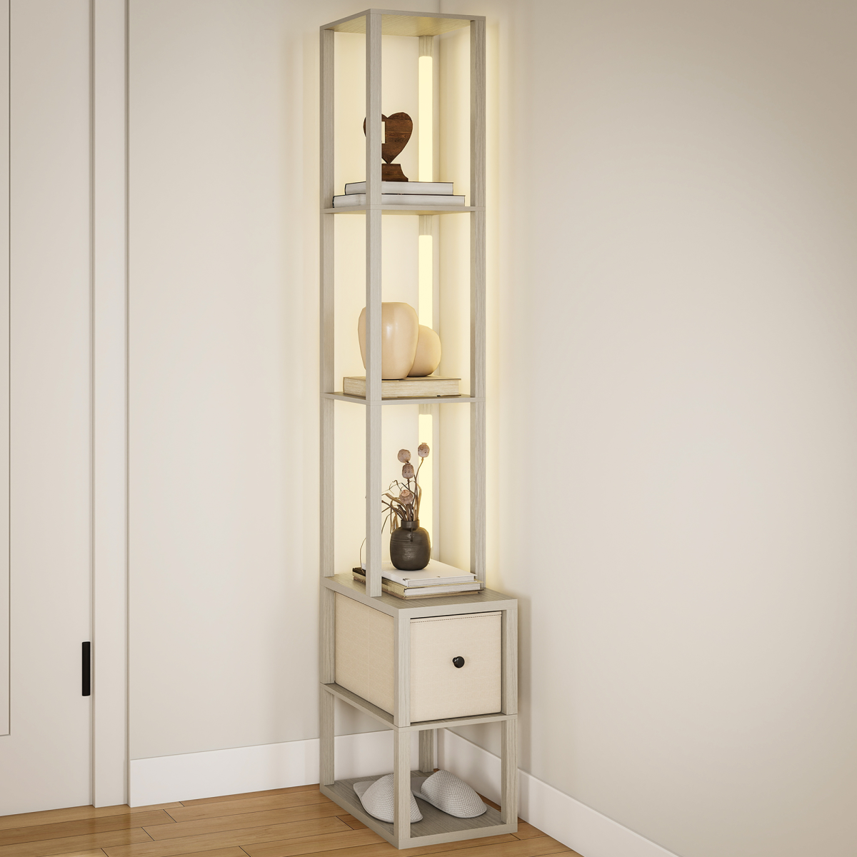 cortex-london-windsor-oak-led-floor-lamp-with-shelves-and-fabric-drawer