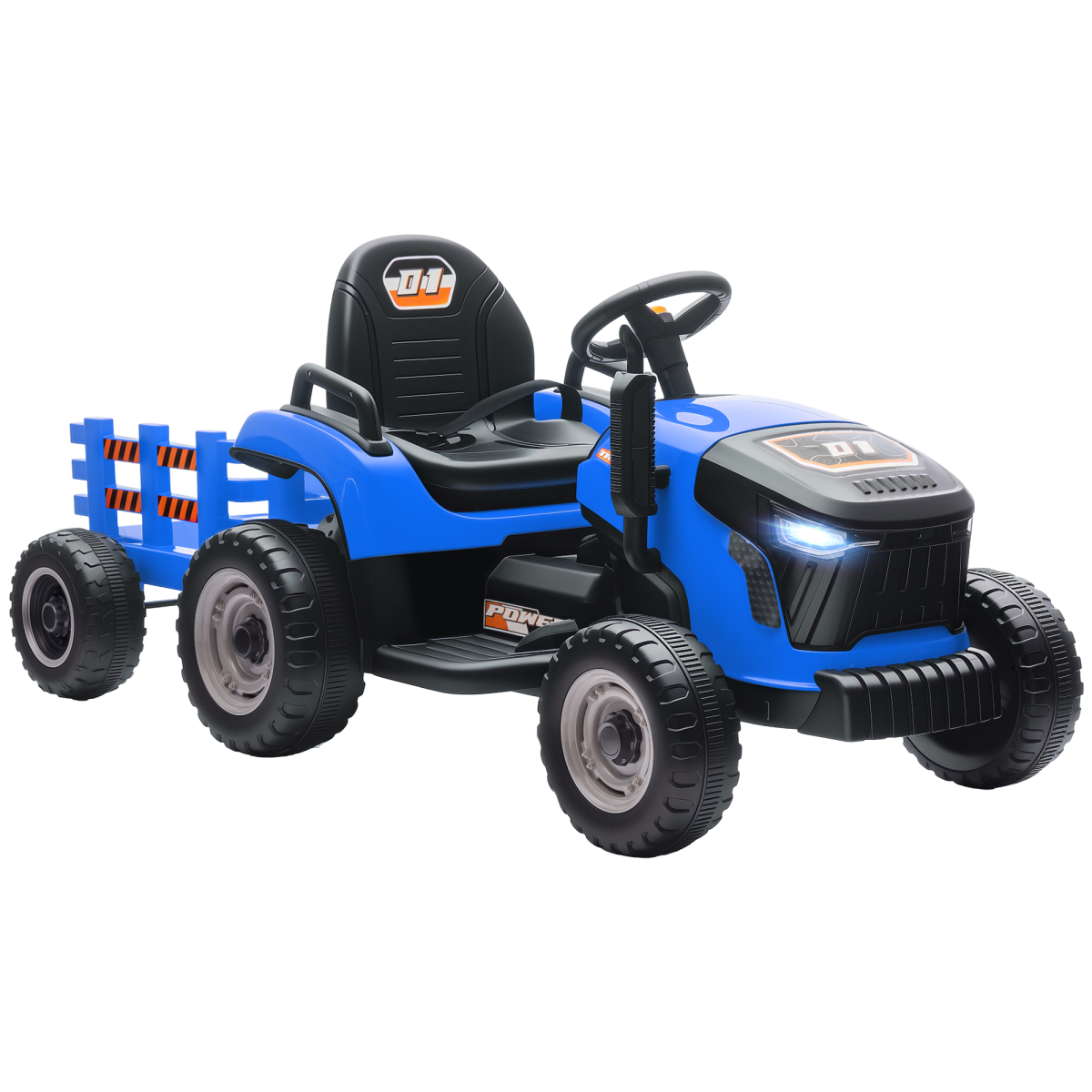 cortex-london-yorkshire-blue-12v-ride-on-tractor-with-trailer