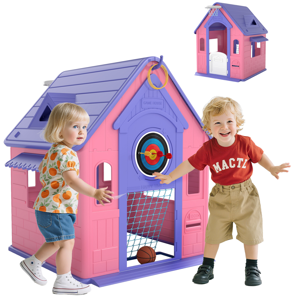 cortex-london-windsor-kids-indoor-outdoor-playhouse-with-games-beige-green-grey