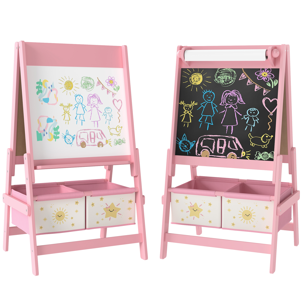 cortex-london-windsor-kids-double-sided-art-easel-paper-roll-green
