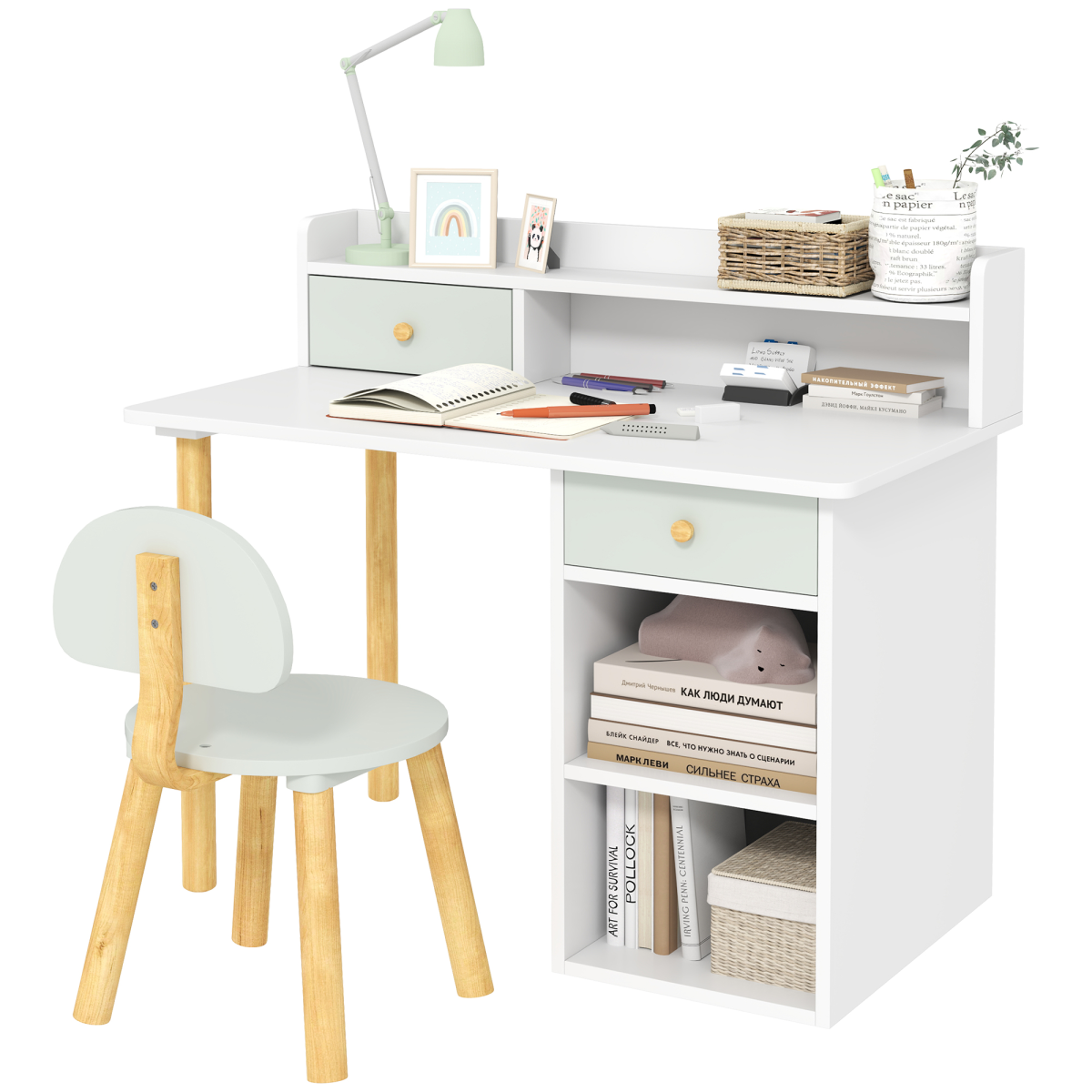 cortex-london-windsor-green-kids-study-desk-and-chair-set