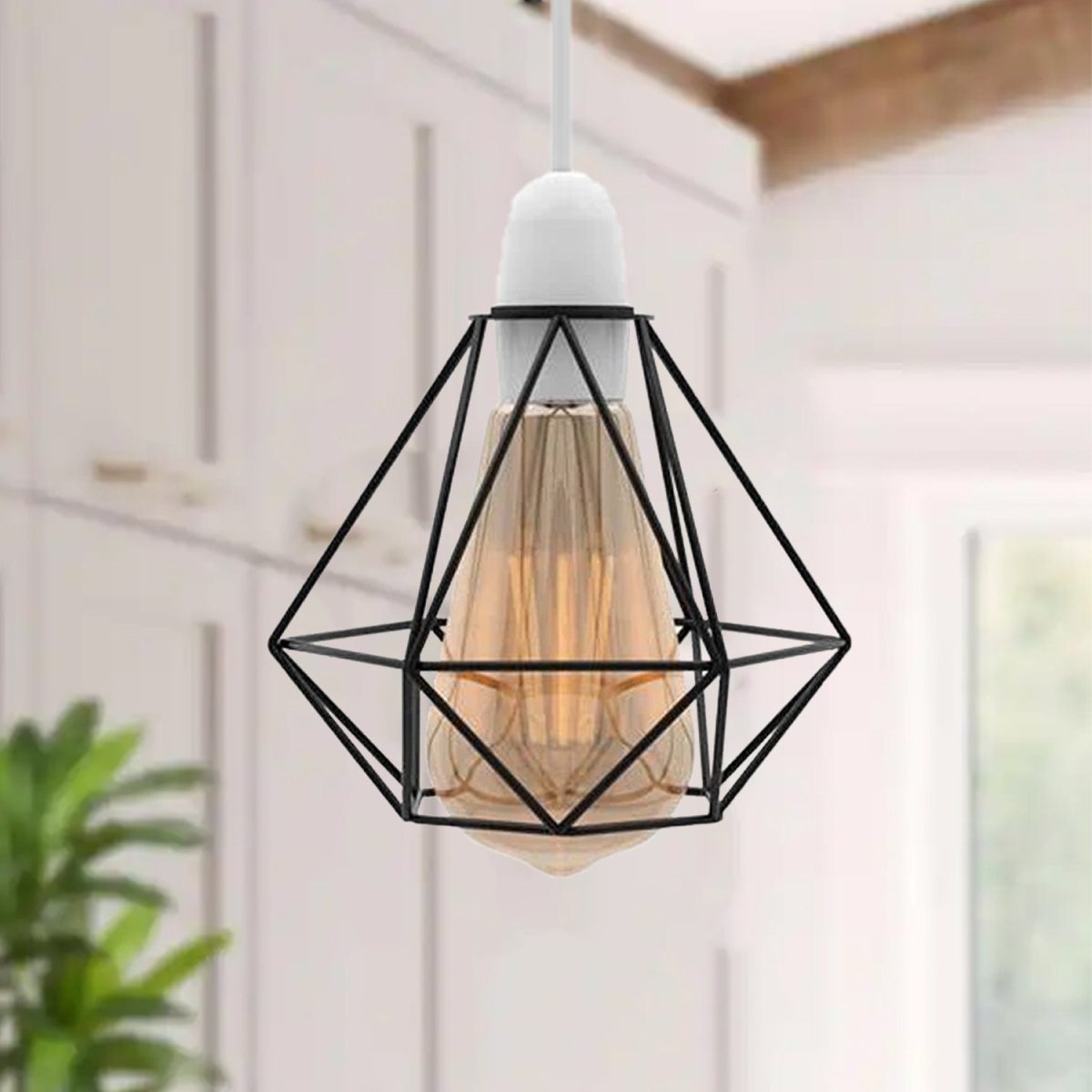 cortex-london-york-black-diamond-metal-wire-cage-e27-ceiling-lampshade