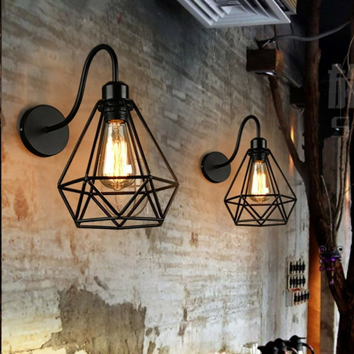 cortex-london-york-swan-neck-industrial-wall-light-metal-diamond-cage-e27