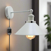 cortex-london-york-nordic-metal-plug-in-wall-sconce-white-2m-wire-e27-dimmer