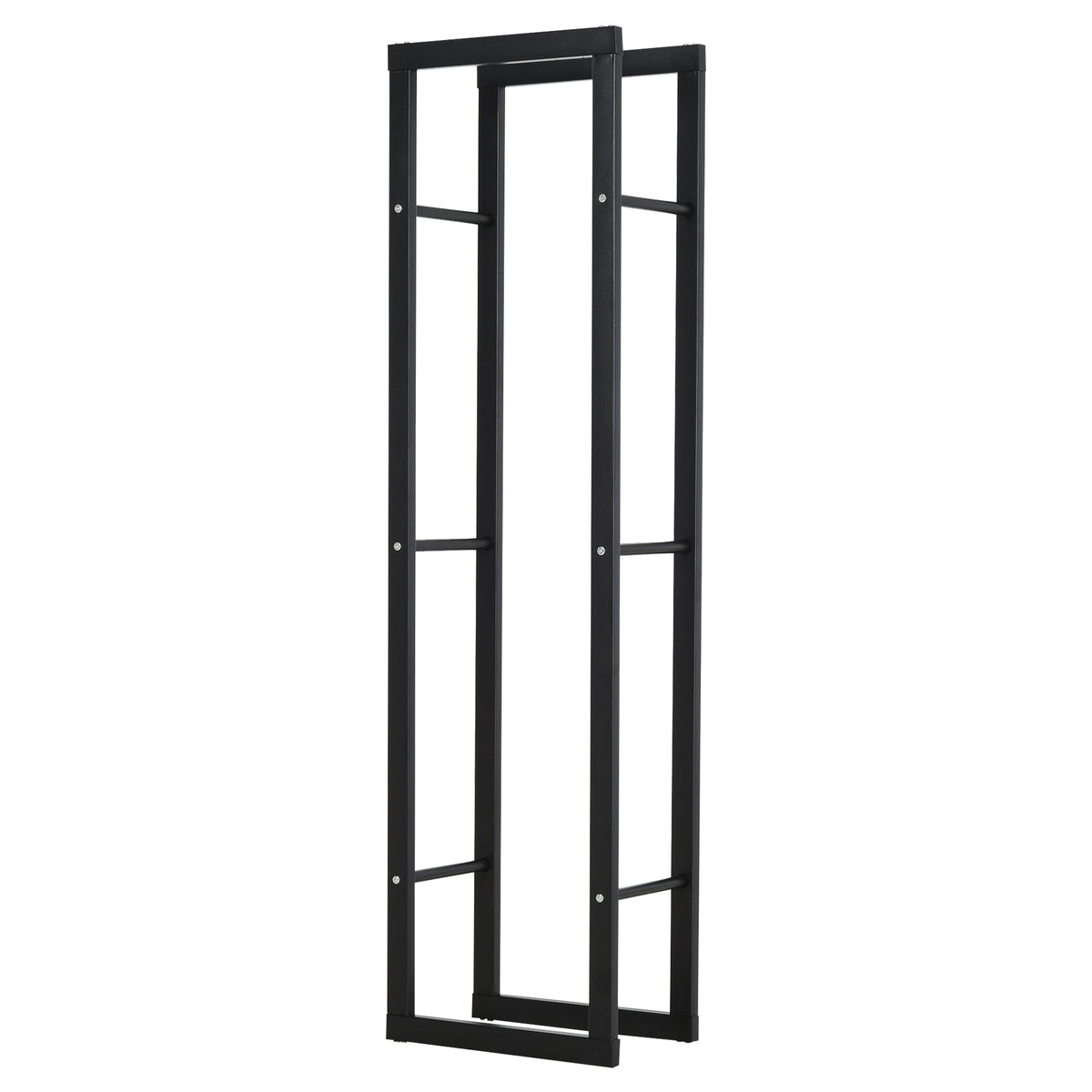 cortex-london-windsor-double-tier-metal-firewood-log-holder-rack-black