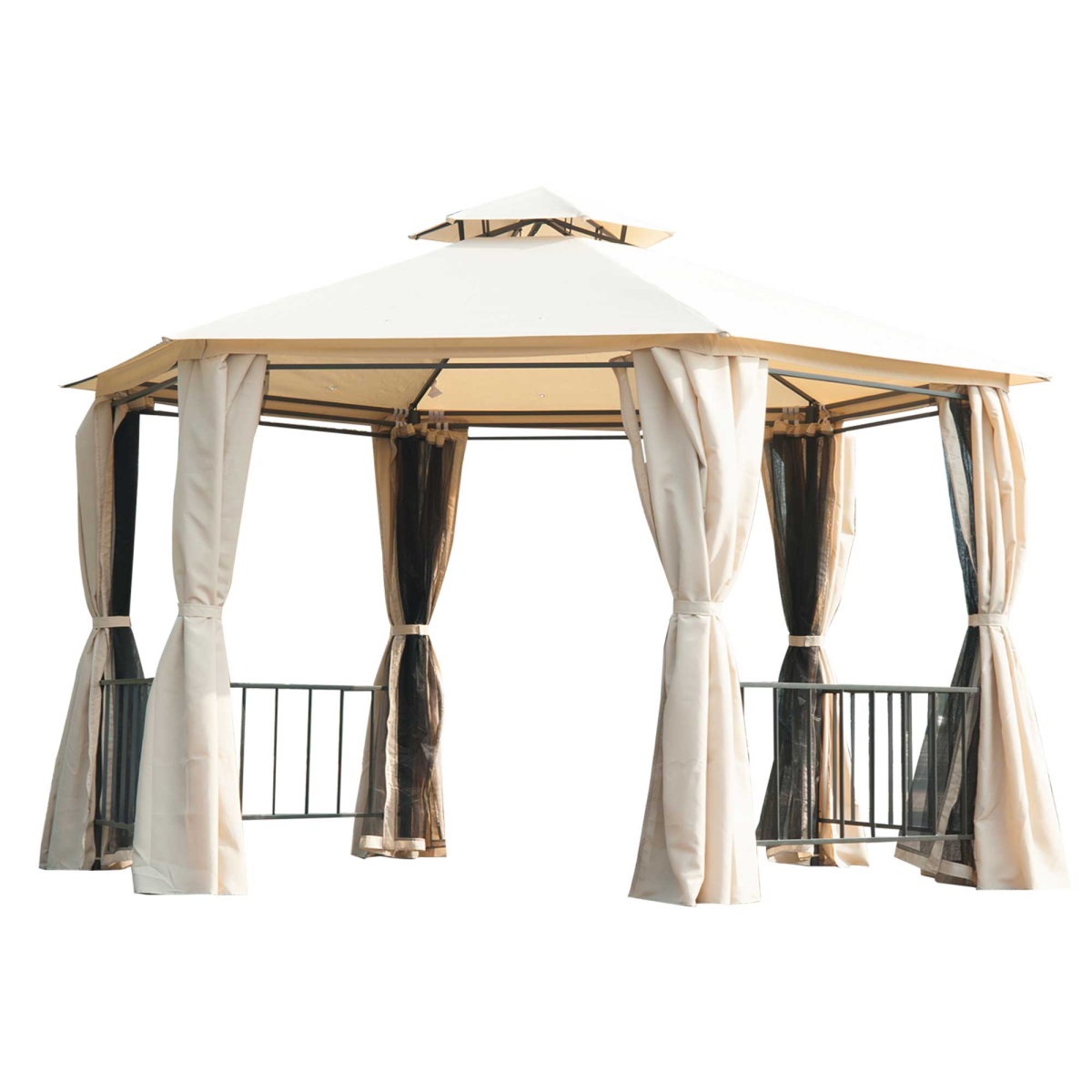 cortex-london-windsor-hexagon-patio-party-gazebo-side-panels