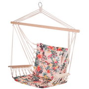 cortex-london-york-haven-rope-hanging-hammock-chair-muted-green-brown-blue-stripes-wooden-armrests