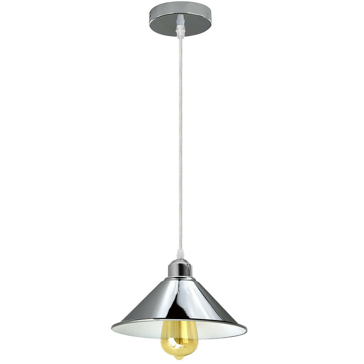 cortex-london-soho-chrome-e27-cone-pendant-light-metal-pvc-95cm-cable